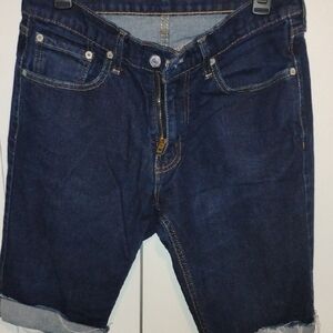 Signature by Levi Strauss Dark Blue Denim Jean Shorts